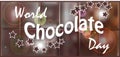 Elegant brown color background with beautiful text design of happy chocolate day