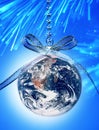World Christmas Globe Earth Royalty Free Stock Photo