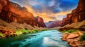 World class photograph of the most amazing arizona river. Ai Generated.NO.04