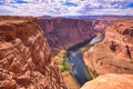 World-class screaming spectacle of Horseshoe Bend, , the yellow canyon