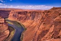 World-class screaming spectacle of Horseshoe Bend, , the yellow canyon