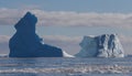 World climate change problems. Melting ice. Antarctica beautiful white frozen landscape. Floating antarctic iceberg. Royalty Free Stock Photo