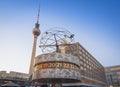 World Clock (Weltzeituhr) and TV Tower (Fernsehturm) at Alexanderplatz Square - Berlin, Germany Royalty Free Stock Photo