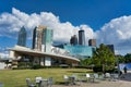 View of world of Coca Cola building in Downtown of Atlanta