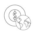 world coin bank Royalty Free Stock Photo
