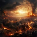 World collapse doomsday scene