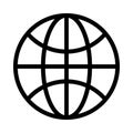 World colour line vector icon