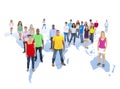 World Community with World Map Royalty Free Stock Photo
