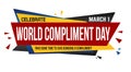 World compliment day banner design