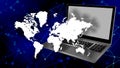 World computer network technology. technology communication.