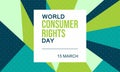 World Consumer Rights Day. 15 March - Vector