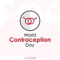 World Contraception Day web banner or social media post template