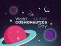 World cosmonautics day.