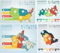 World countries infographic collection. Business and finance concept. Vector