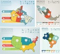 World countries infographic collection. Business and finance concept. Vector