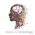 World creativity and innovation day Royalty Free Stock Photo