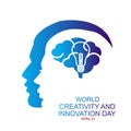 World creativity and innovation day Royalty Free Stock Photo