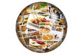 World Cuisine Collage Globe