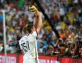 World Cup final game between Germany and Argentina at Maracana Stadium Royalty Free Stock Photo