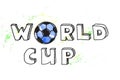 World Cup football background Royalty Free Stock Photo