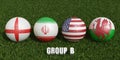 World Cup football championship 2022 groups Final Royalty Free Stock Photo