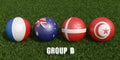 World Cup football championship 2022 groups Final Royalty Free Stock Photo