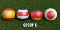 World Cup football championship 2022 groups Final Royalty Free Stock Photo