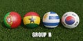 World Cup football championship 2022 groups Final Royalty Free Stock Photo
