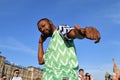 World Cup 2018, football fan on the Red Square in Moscow Royalty Free Stock Photo