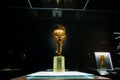 World Cup in German football museum. Trophy of Jules Rimet Royalty Free Stock Photo