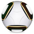 World Cup 2010 Jabulani soccer ball In Vector Royalty Free Stock Photo