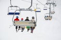 World cup ski centar, chair ski lift elevator Bansko Bulgaria