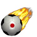 World Cup Soccer/Football - Japan on Fire Royalty Free Stock Photo