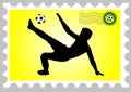 World cup stamp Royalty Free Stock Photo