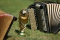 World cup trophy and bayan