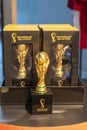 World Cup trophy replica for sale in 3-2-1 Qatar Olympic and Sports Museum.