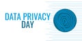 World Data Privacy day January 28 illustration.