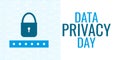 World Data Privacy day January 28 illustration.