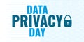 World Data Privacy day January 28 illustration.