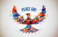 World Day of Peace. International Peace Day. Poster. generating ai