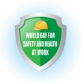 World Day for Safety and Health at Work Royalty Free Stock Photo