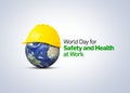 World Day for Safety and Health at Work concept. Royalty Free Stock Photo