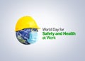 World Day for Safety and Health at Work concept Royalty Free Stock Photo