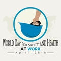 World day for Safety and Health at Work Royalty Free Stock Photo