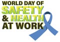 World day for safety and health at work logo design Royalty Free Stock Photo