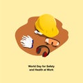 World day for safety and health at work Royalty Free Stock Photo