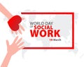 World Day of Social Work. Labor day.