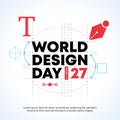 World Design Day with lettering design
