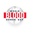 World donor day international awareness event poster