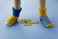 World Down syndrome day background. Down syndrome awareness concept